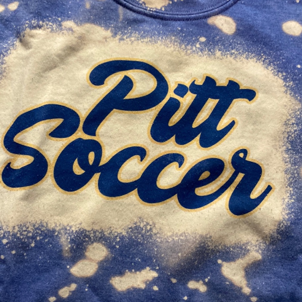 Pitt Soccer bleached crewneck